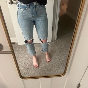 Distressed Light Blue Women's Jeans